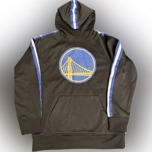 official Golden State Warriors hooded sweatshirt boys large